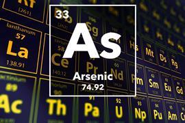 Periodic table of the elements – 33 – Arsenic