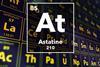 Periodic table of the elements – 85 – Astatine