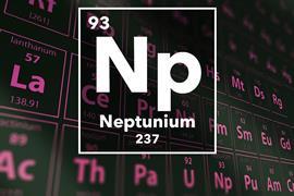 Periodic table of the elements – 93 – Neptunium