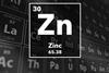 Periodic table of the elements – 30 – Zinc