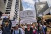 An image showing protesters against scientific budget cuts in Brazil