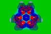 An image showing the signed modulus of the current density in Pd7(NCMe2)6