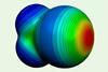 An image showing the molecular electrostatic potential