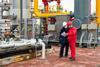 Men inspecting chemical plant