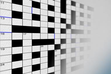 Cryptic crossword grid 054